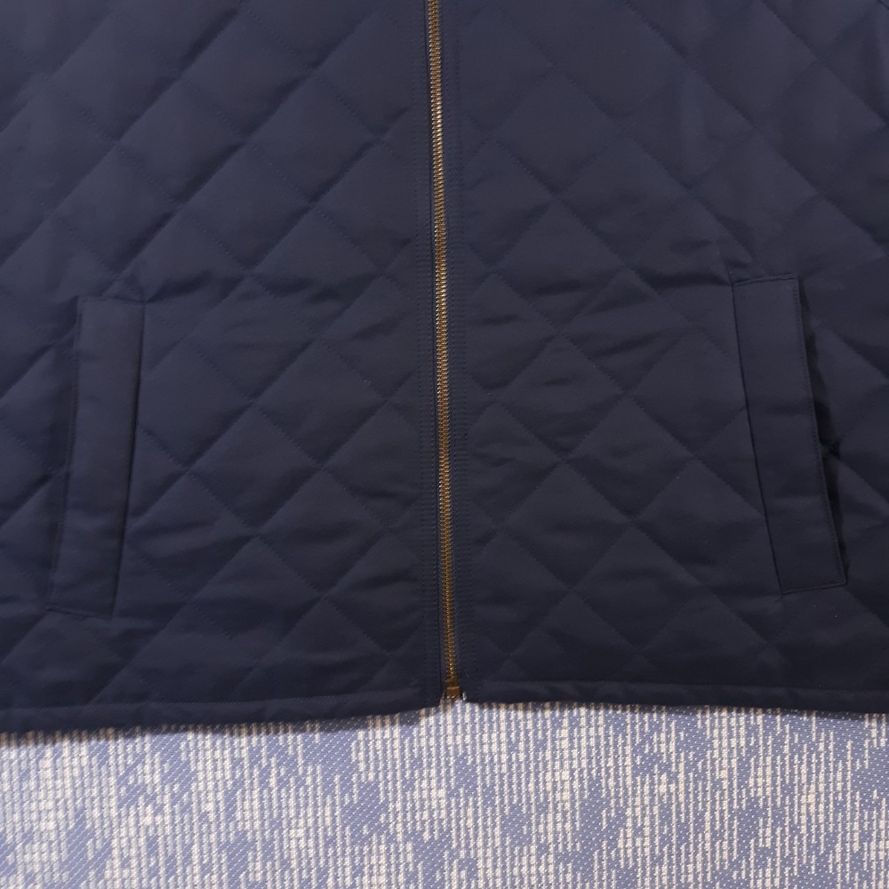Orvis Quilted Vest Mens XL Blue Puffer Argyle Full Zip Outdoor Heritage - Picture 3 of 11